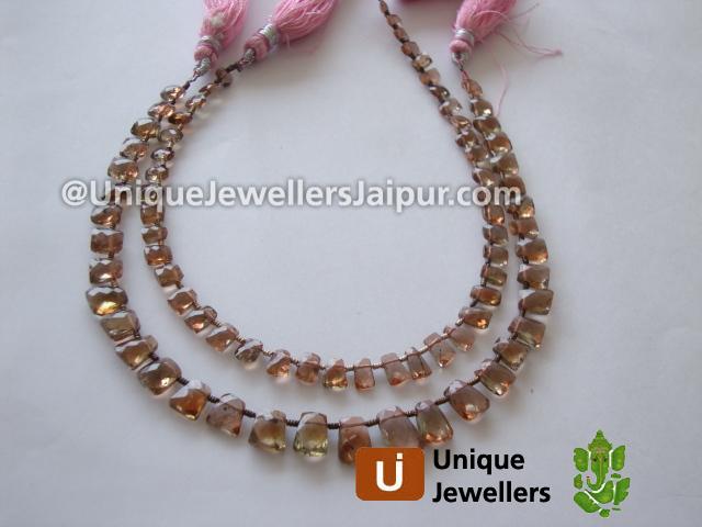 Pink Andalusite Faceted Tie Beads